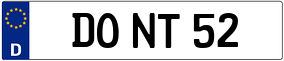 Truck License Plate